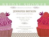 Fancy Bridal Shower Invitations Fancy Cupcake Bridal Shower Invitation