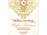 Fancy Bridal Shower Invitations Fancy Flourishes Golden Bridal Shower Invitation 5" X 7