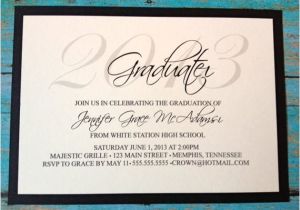Fancy Graduation Invitations Items Similar to Elegant 2013 Graduation Invitations On Etsy