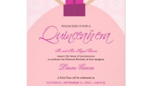 Fancy Quinceanera Invitations Fancy Ball Gown Quinceanera Invitation Pink 5 Quot X 7