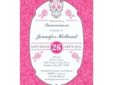 Fancy Quinceanera Invitations Fancy Damask Skull Pink Quinceanera Invitations Zazzle