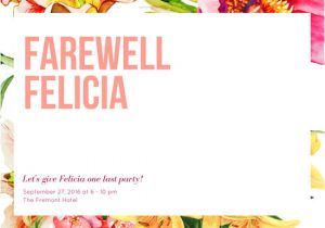 Farewell Party Invitation Letter Template Customize 3 999 Farewell Party Invitation Templates
