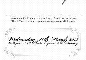 Farewell Party Invitation Wording for the Office Farewell Party Invitation Email Cloudinvitation