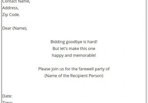 Farewell Party Invite Email Farewell Party Invitation Email