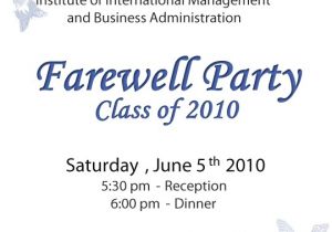 Farewell Party Invite Email Farewell Party Invitation