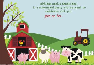 Farm Animal Birthday Invitation Template Free Printable Farm Animals Birthday Invitation Template