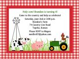 Farm Party Invitation Template Free Free Printable Cow Birthday Invitations Lijicinu