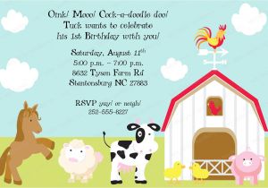 Farm Party Invitation Template Free How to Create Farm Birthday Invitations Templates