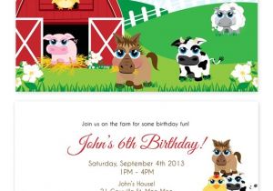 Farmyard Party Invitations Free Farm Animal Party Invitations