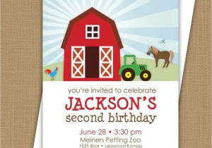 Farmyard Party Invitations Free Farm Birthday Invitation Barnyard Invitation