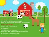 Farmyard Party Invitations Free Farm Birthday Invitations Free