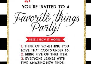 Favorite Things Christmas Party Invitation 25 Best Ideas About Favorite Things Party On Pinterest