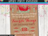 Favorite Things Christmas Party Invitation Favorite Things Christmas Party Christmas Gift Exchange
