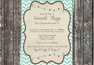 Favorite Things Christmas Party Invitation Items Similar to Favorite Things Party Invitations