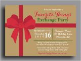Favorite Things Party Invitation Christmas Favorite Things Invitation Printable or Printed W