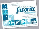 Favorite Things Party Invitation Favorite Things Birthday Party Invitation by