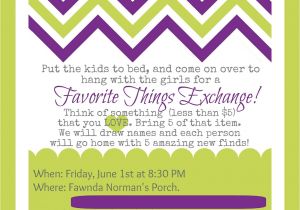 Favorite Things Party Invitation Fireflies and Jellybeans Favorite Things Party