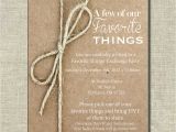 Favorite Things Party Invitation Gift Exchange Favorite Things Party Invite Brown Paper
