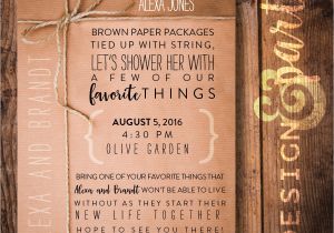 Favorite Things Party Invitation Wording Favorite Things Shower Invitation Bridal Shower Invitation