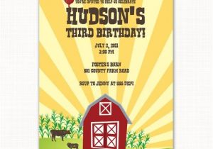 Favorite Things Party Invitation Wording Vintage Barnyard Animal Farm Birthday Party Invitation