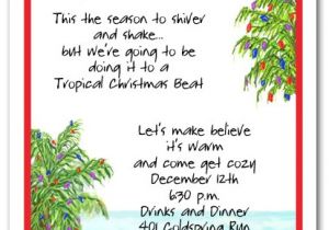 Fiesta Christmas Party Invitations Tropical Holiday Beach Party Invitations Christmas