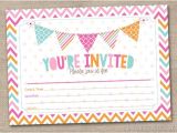 Fill In Graduation Invitations Fill In Printable Party Invitations Instant by