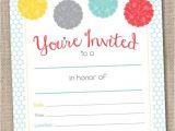 Fill In Graduation Invitations Fill In Printable Party Invitations Instant Download