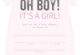 Fill In the Blank Baby Shower Invitations Oh Boy Its A Girl Fill In the Blank Baby Shower Invitation