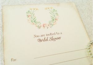 Fill In the Blank Bridal Shower Invitations Fill In Blank Invitations Bridal Shower Invites Floral Shabby