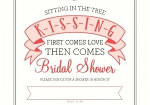 Fill In the Blank Bridal Shower Invitations K I S S I N G Bridal Shower Fill In the Blank Invitation