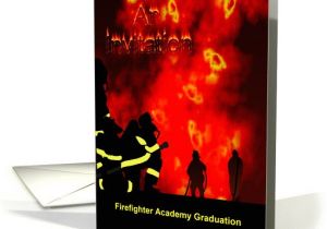 Fire Academy Graduation Invitations Invitation to Firefighter Academy Graduation Card 920368