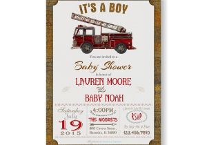 Fire Truck Baby Shower Invitations Chandeliers & Pendant Lights