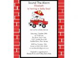 Fire Truck Baby Shower Invitations Dalmatian Fire Truck Boy Baby Shower Invitation