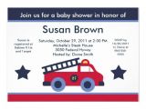 Fire Truck Baby Shower Invitations Fire Engine Truck Baby Shower Invitation