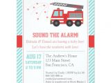 Fire Truck Baby Shower Invitations Red Fire Truck Baby Shower Party Invitation