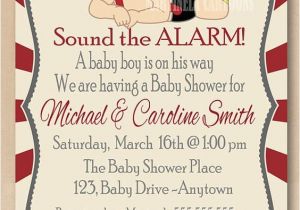Firefighter Baby Shower Invitations Firefighter Baby Shower Invitation First Birthday