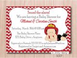Firefighter Baby Shower Invitations Items Similar to Firefighter Baby Shower Invitation Cute