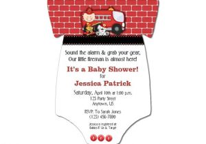 Fireman Baby Shower Invitations Items Similar to Fireman Baby Boy E Piece Baby Shower