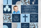 First Birthday and Baptism Invitation Wording First Birthday and Baptism Invitations