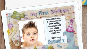 First Birthday Invitation Frames 10 Personalised First 1st Birthday Party Frame Photo