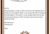 First Birthday Invitation Letter Pin Letter Cancel Party Ajilbabcom Portal On Pinterest