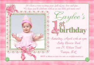 First Birthday Invitation Wordings by Baby 1st Birthday Invitation Wording Bagvania Free Printable