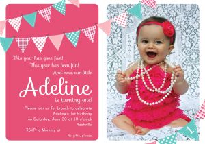First Birthday Invitation Wordings by Baby Baby Girl S 1st Birthday Invitation Cards Ideas