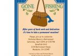 Fishing Retirement Party Invitations Gone Fishing Retirement Party Invitation 5" X 7