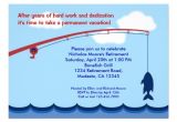 Fishing Retirement Party Invitations Personalized Gone Fishing Invitations