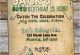 Fishing themed Party Invitations Printable Fishing Birthday Invitation Fishing themed