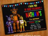 Five Nights at Freddy S Birthday Invitation Template Five Nights at Freddy 39 S Invitations Five Nights at