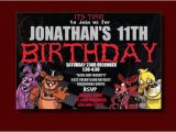 Five Nights at Freddy S Birthday Invitations Five Nights at Freddy S Birthday Invitation by