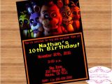Five Nights at Freddy S Birthday Invitations Fnaf Five Nights at Freddy S Birthday Invitation Digital