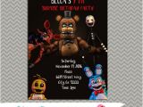 Five Nights at Freddy S Birthday Invitations Printable Five Nights at Freddy S Party Personalized Party